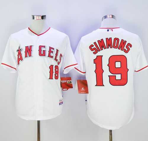 Los Angeles Angels of Anaheim #19 Andrelton Simmons White Cool Base Stitched Baseball Jersey,We sell and wholesale Los Angeles Angels of Anaheim #19 Andrelton Simmons White Cool Base Stitched Baseball Jersey on line form chian!
